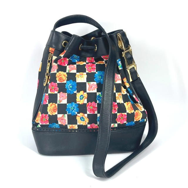 Versace VERSACE Floral chain bag Bucket type flower Drawstring crossbody Shoulder Bag - view 3