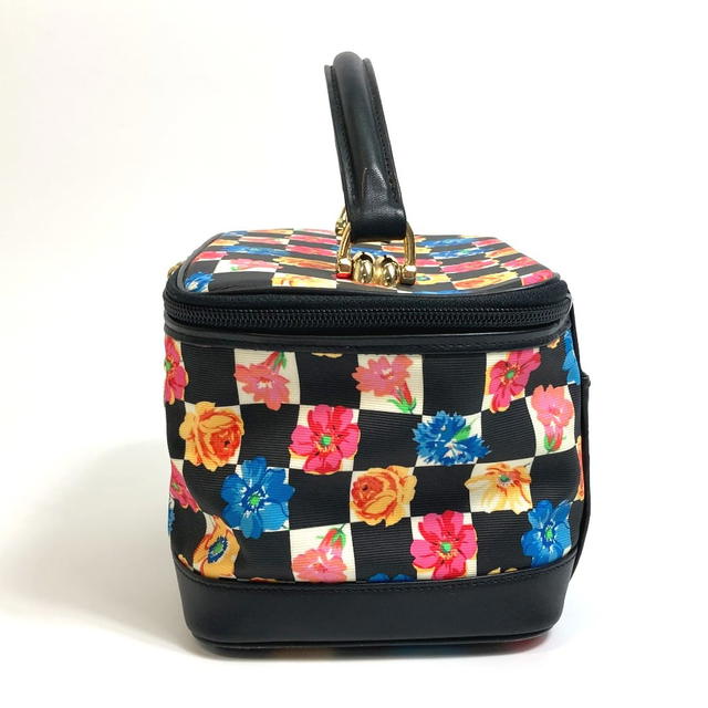 Versace VERSACE Floral pattern Total pattern Hand Bag Vanity bag Black x Multicolore - view 3