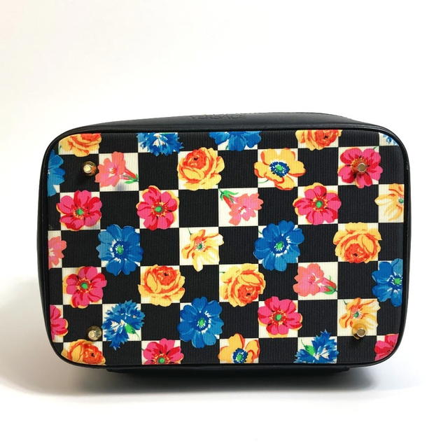 Versace VERSACE Floral pattern Total pattern Hand Bag Vanity bag Black x Multicolore - view 5