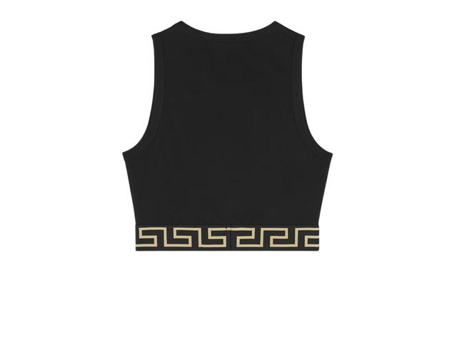 Versace Versace Greca Border Crop Top Black - view 2