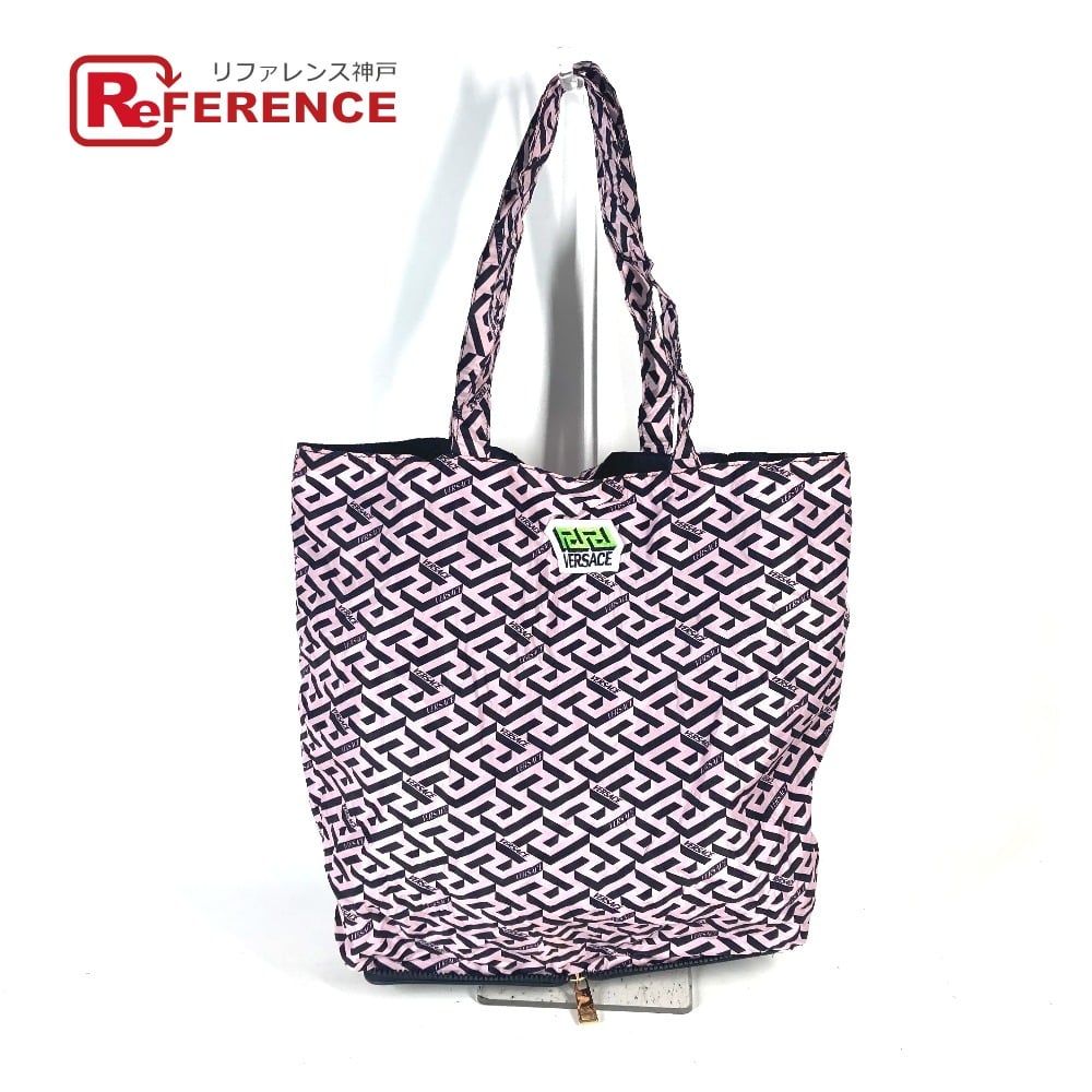 Versace VERSACE Greca logo folding eco bag Vertical Tote Bag Pouch Shoulder Bag