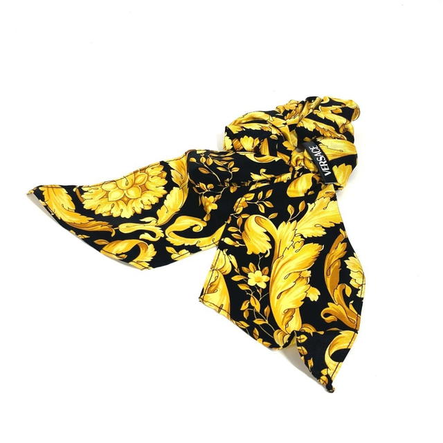 Versace VERSACE Greca logo Hair Ties Hair Accessories Bicolor Shush silk yellow/Black - view 3