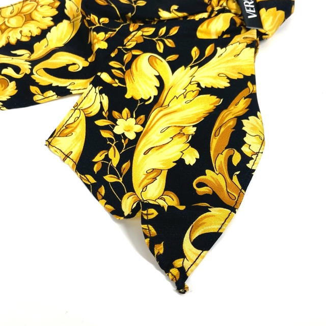 Versace VERSACE Greca logo Hair Ties Hair Accessories Bicolor Shush silk yellow/Black - view 5