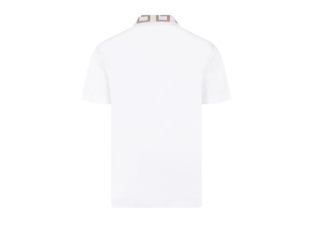Versace Versace Greca Short-Sleeved Polo Shirt White - view 2
