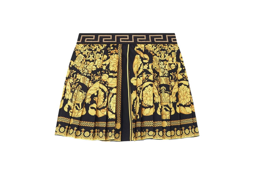 Versace Versace Kids Barocco Pleated Skirt