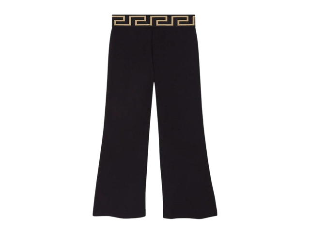 Versace Versace Kids Greca Logo Flare Lounge Pants Black White - view 2