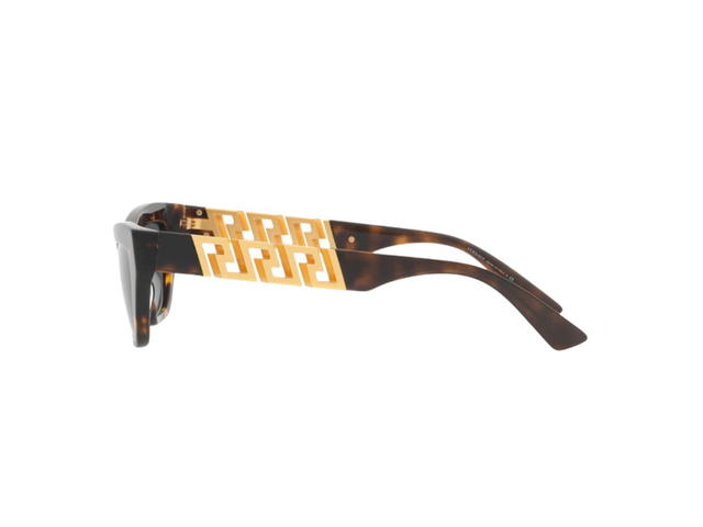 Versace Versace La Greca Sunglasses In Havana Acetate Frame With Brown Lens - view 3