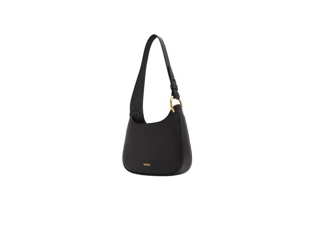 Versace Versace La Medusa Small Hobo Bag In Grained Calf Leather With Gold-Tone Hardware Black - view 2