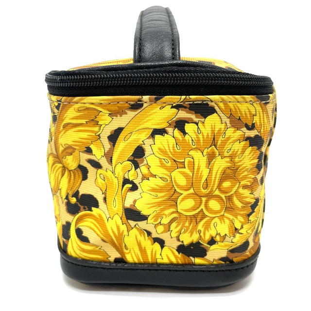 Versace VERSACE Leopard Hand Bag Vanity bag PVC/Leather Yellow x Black - view 3