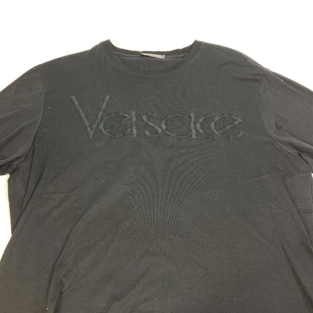 Versace VERSACE logo Apparel Tops Short sleeve T-shirt cotton Black - view 3