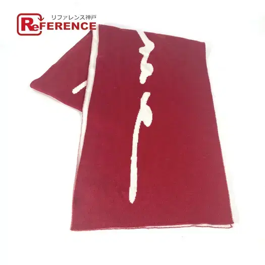Buy VERSACE Logo Bicolor  Scarf wool Red/White at Sasom – Authentic and Ready to Ship