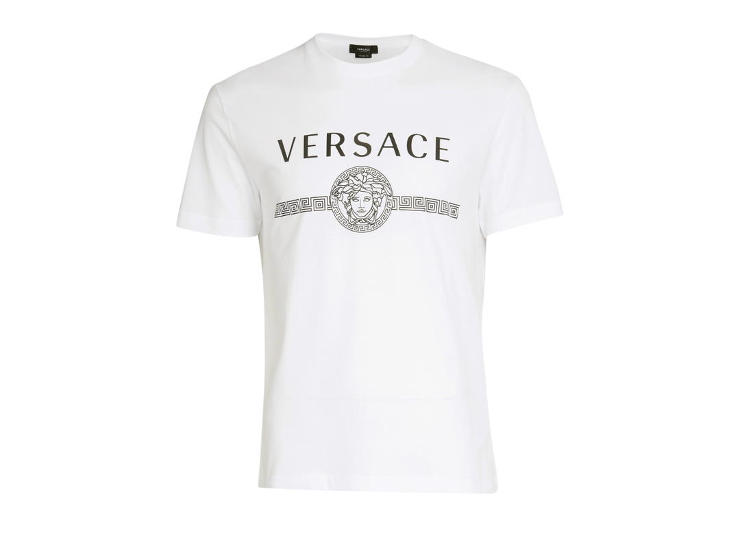 Versace Versace Logo Cotton T-Shirt White