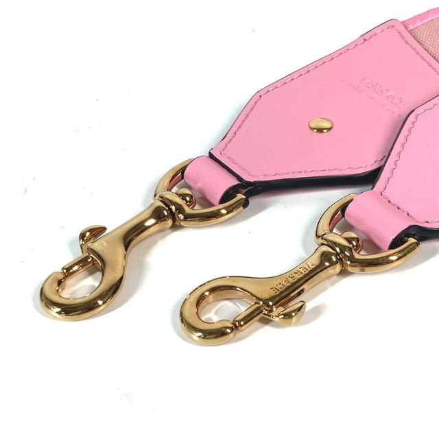 Versace VERSACE logo  Shoulder strap Canvas/Leather pink/Black Unused - view 3