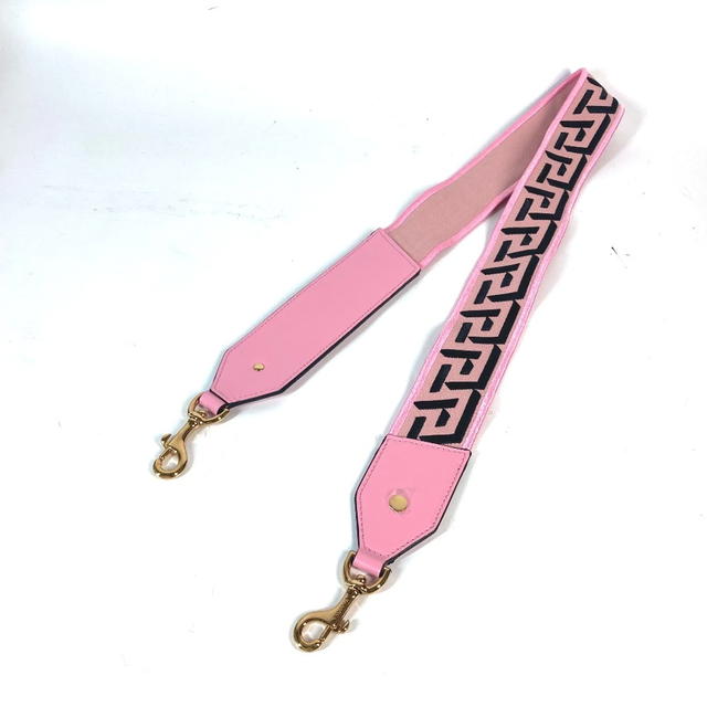 Versace VERSACE logo  Shoulder strap Canvas/Leather pink/Black Unused - view 5