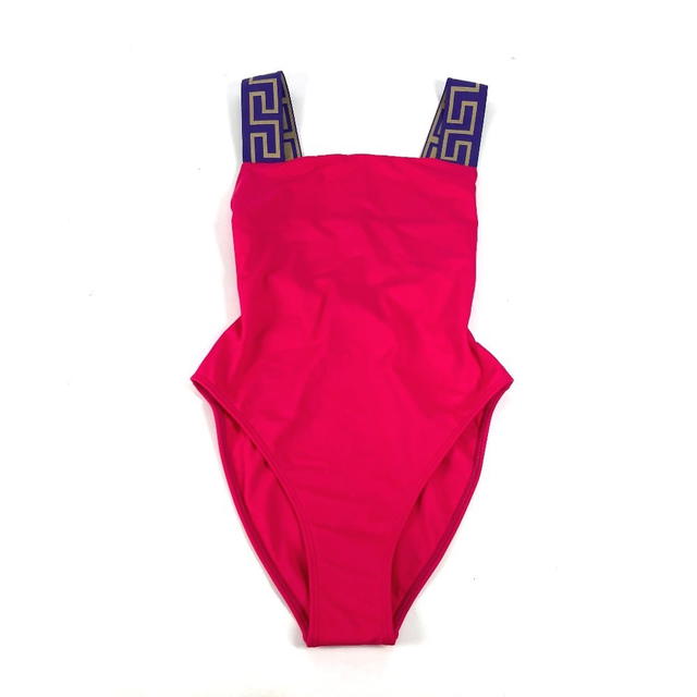 Versace VERSACE logo Swimwear Greca Swimwear pink/purple Unused - view 2