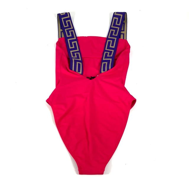 Versace VERSACE logo Swimwear Greca Swimwear pink/purple Unused - view 3