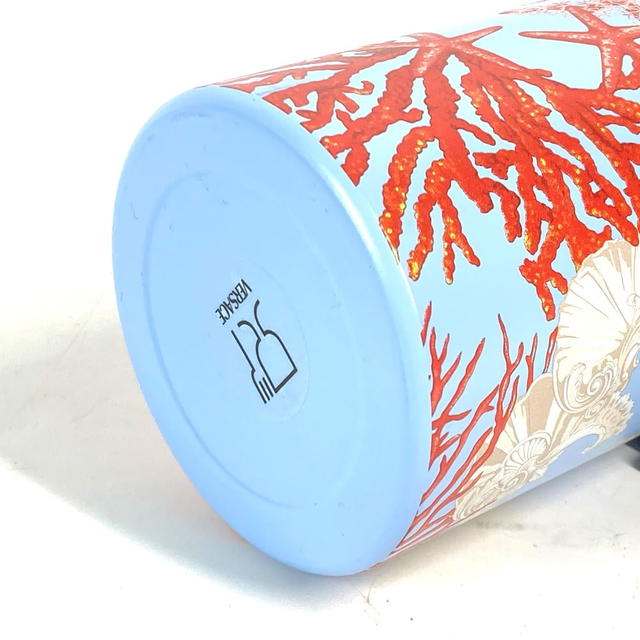 Versace VERSACE Logo Water Bottle tumbler SS blue Unused - view 5