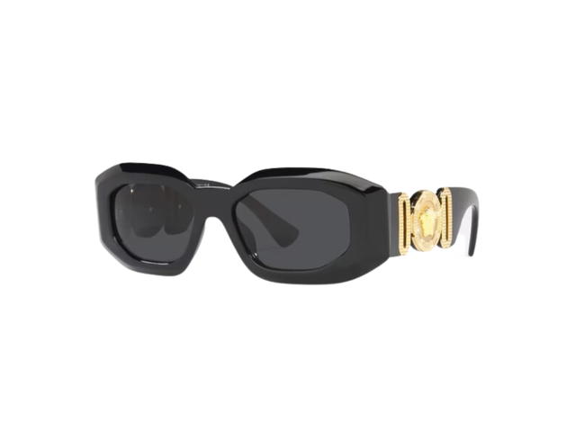 Versace Versace Maxi Medusa Biggie Sunglasses In Black Acetate With Tonal Tinted Lenses - view 2
