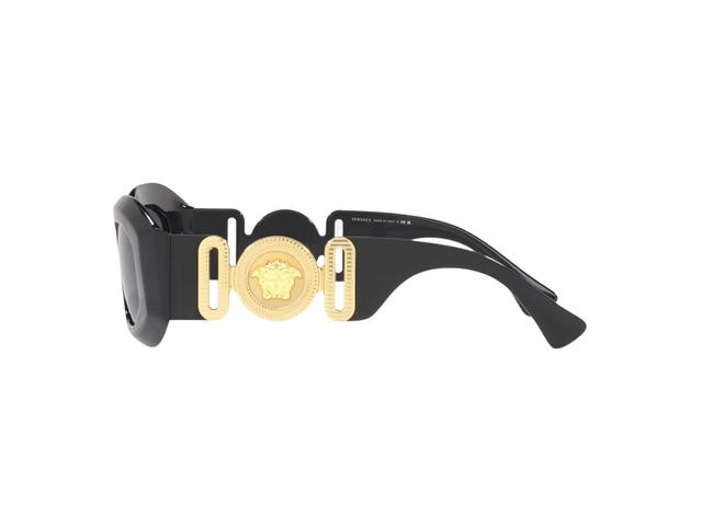Versace Versace Maxi Medusa Biggie Sunglasses In Black Acetate With Tonal Tinted Lenses - view 3