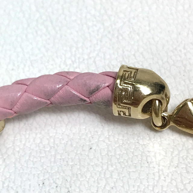 Versace VERSACE Medusa Accessories Bracelet Leather / Metal pink/Gold - view 4