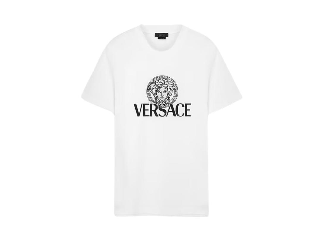 Versace Versace Medusa And Versace Logo T-Shirt White