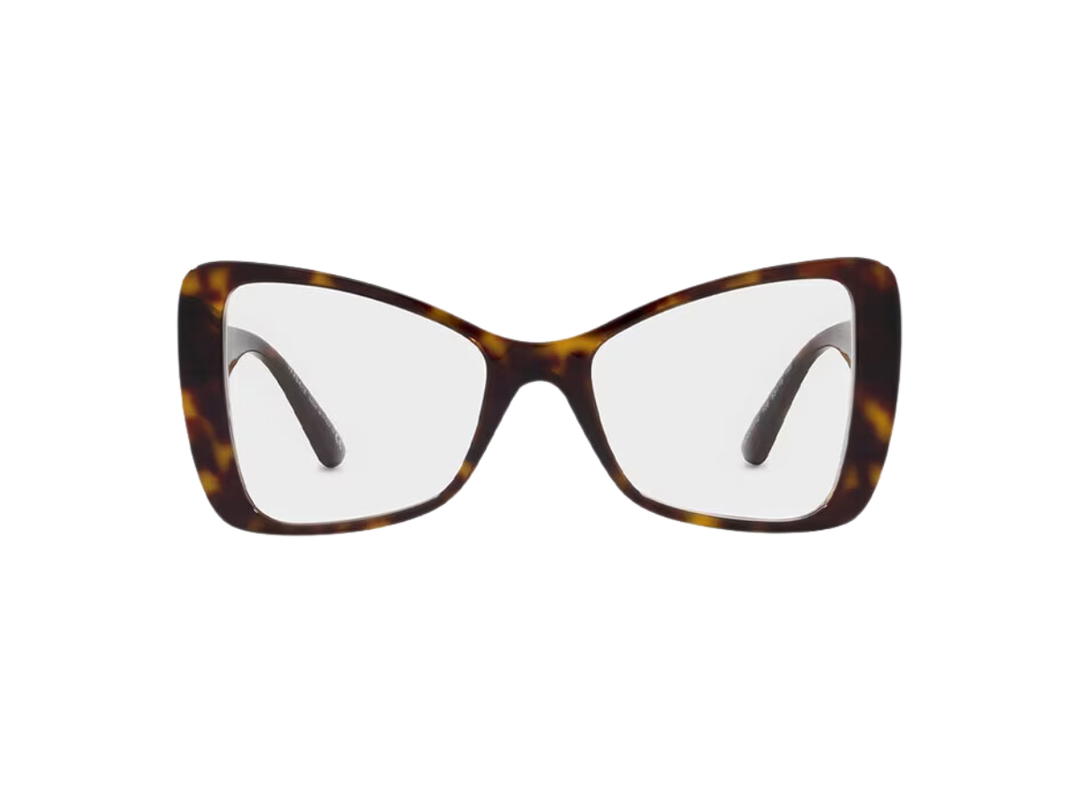 Versace Versace Medusa Biggie Butterfly Glasses In Havana Acetate Frame Enamel Medusa With Dark Grey Lens