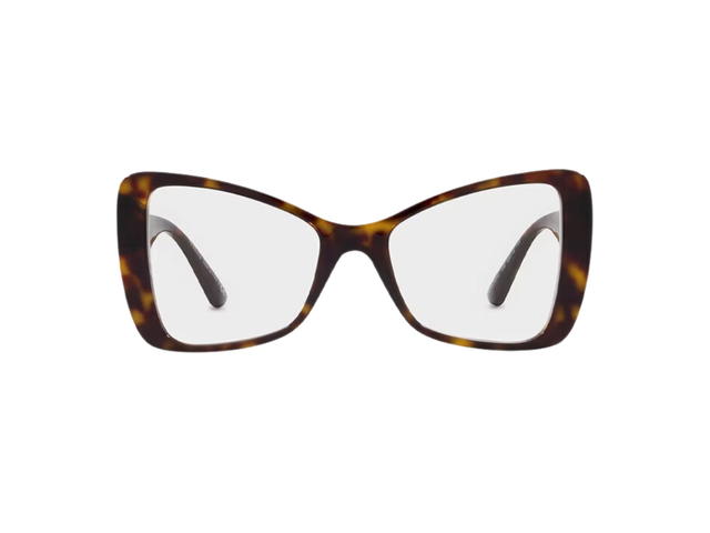 Versace Versace Medusa Biggie Butterfly Glasses In Havana Acetate Frame Enamel Medusa With Dark Grey Lens - view 1