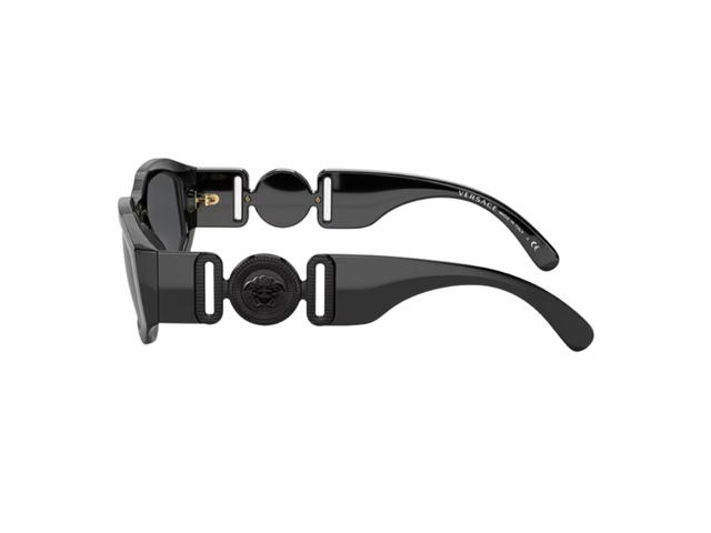 Versace Versace Medusa Biggie Sunglasses In Black Nylon Frame With Dark Grey Lens - view 2