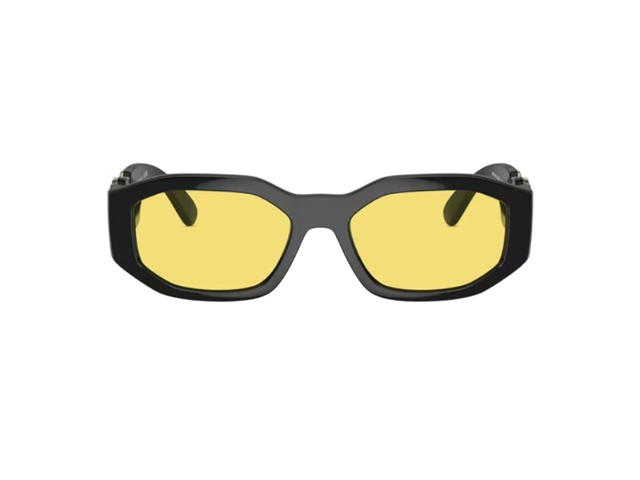 Versace Versace Medusa Biggie Sunglasses In Black Nylon Frame With Yellow Lens - view 1