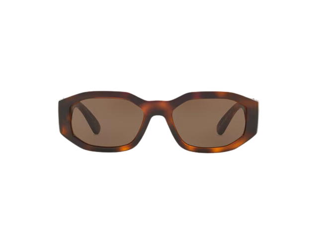 Versace Versace Medusa Biggie Sunglasses In Havana Frame With Brown Lens And Gold-Tone Heritage Medusa Medallion Havana - view 2