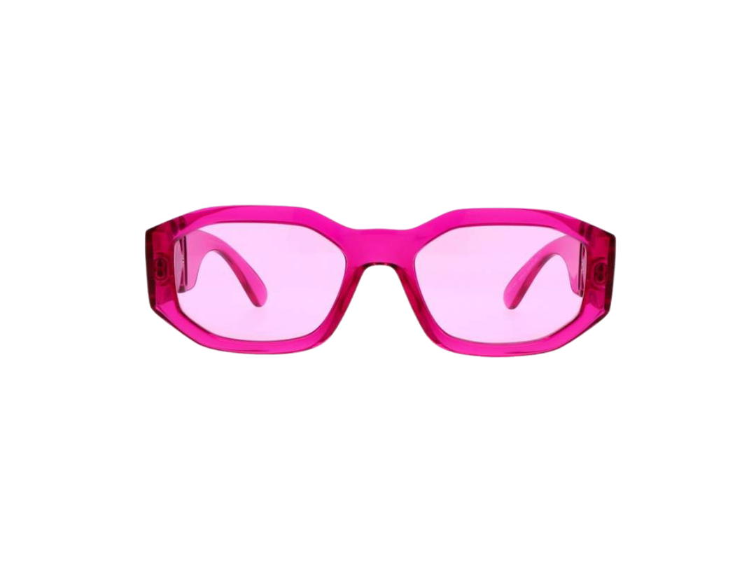 Versace Versace Medusa Biggie Sunglasses In Transparent Fuchsia