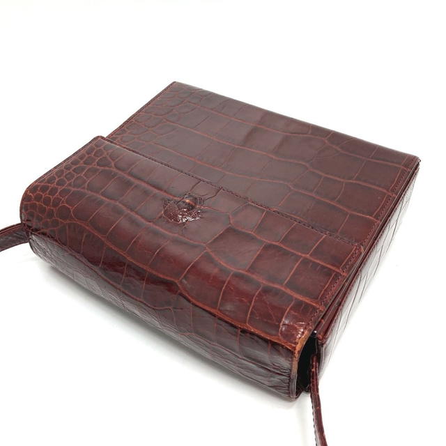 Versace VERSACE Medusa Embossing Shoulder Crossbody Shoulder Bag Leather Bordeaux - view 3