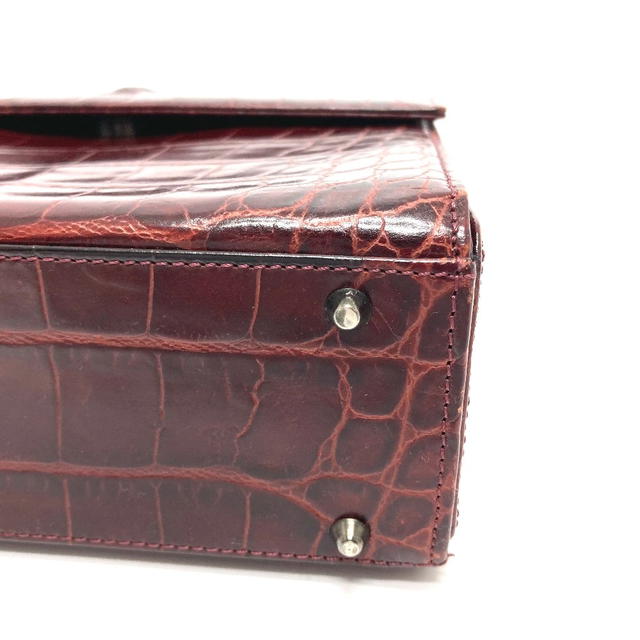 Versace VERSACE Medusa Embossing Shoulder Crossbody Shoulder Bag Leather Bordeaux - view 5
