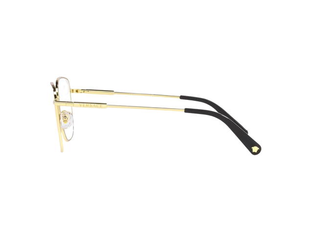 Versace Versace Medusa Glam Glasses In Havana Gold Metal Frame With Fuchsia Lens - view 3