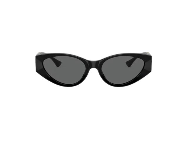 Versace Versace Medusa Legend Cat Eye Sunglasses In Black Acetate Frame With Dark Gray Lens Medusa Hardware Black - view 1