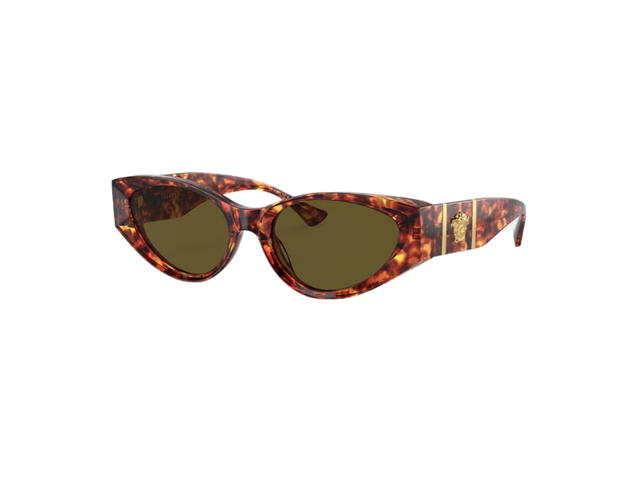 Versace Versace Medusa Legend Cat Eye Sunglasses In Black Acetate Frame With Dark Gray Lens Medusa Hardware Black - view 3