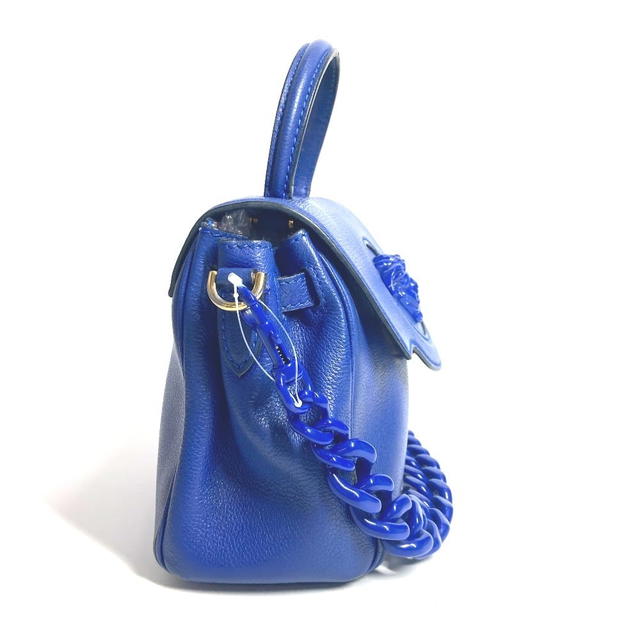 Versace VERSACE medusa logo 2WAY Chain Shoulder Bag Hand Bag Leather blue - view 5