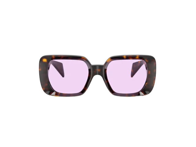Versace Versace Medusa Medallion Sunglasses In Havana Frame With Lilac Lens Havana - view 2