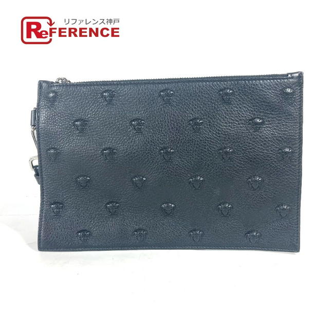 Versace VERSACE Medusa Pouch Bag Strap Clutch bag Leather Black - view 1
