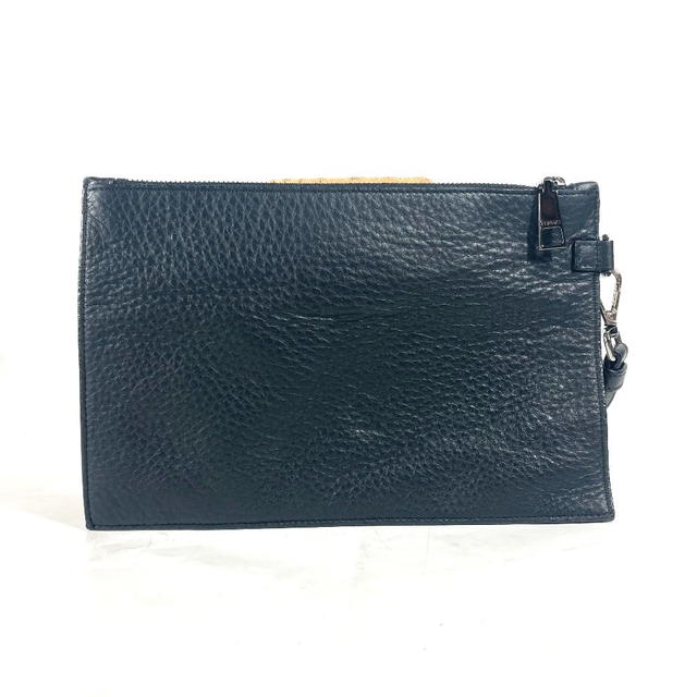 Versace VERSACE Medusa Pouch Bag Strap Clutch bag Leather Black - view 3