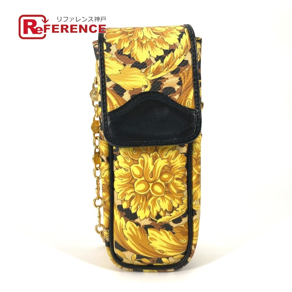 Versace VERSACE Pochette bag vintage Leopard print Chain mobile case Shoulder Bag