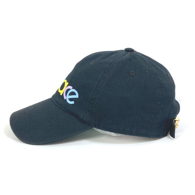 Versace VERSACE Rainbow Logo embroidery Baseball hat cap cotton Black/Multicolore - view 3
