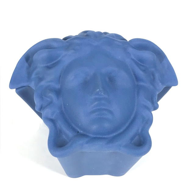 Versace VERSACE Rosenthal Medusa Tray tray tray accessory case Pottery blue - view 2