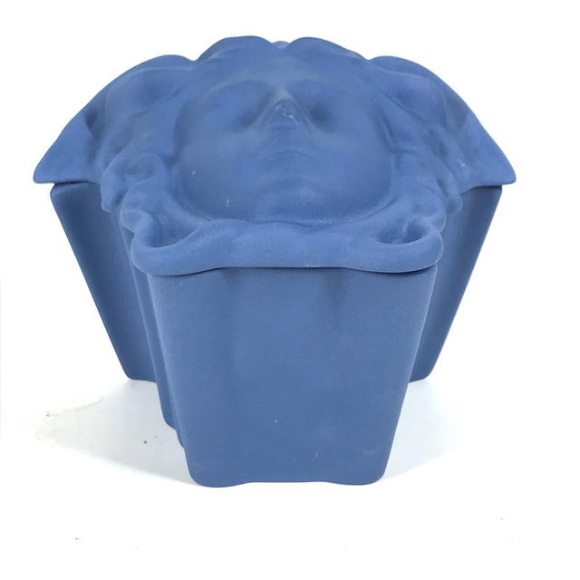 Versace VERSACE Rosenthal Medusa Tray tray tray accessory case Pottery blue - view 3