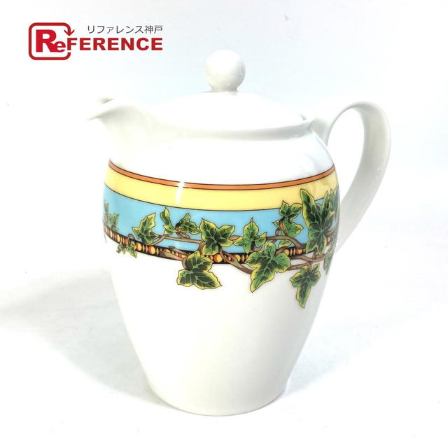 Versace VERSACE Rosenthal Teapot Tableware interior Decor Pottery White/yellow Unused - view 1