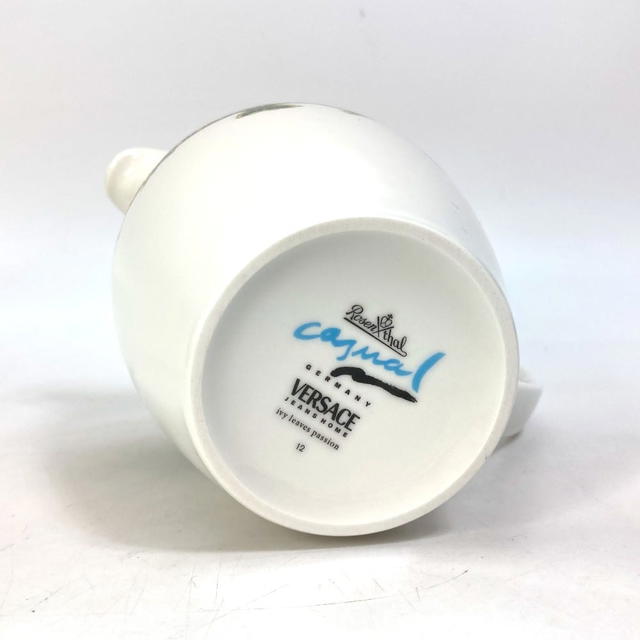 Versace VERSACE Rosenthal Teapot Tableware interior Decor Pottery White/yellow Unused - view 5