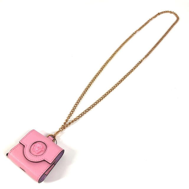 Versace VERSACE Shoulder Bag with Chain Medusa airpods Earphone case Leather pink - view 3