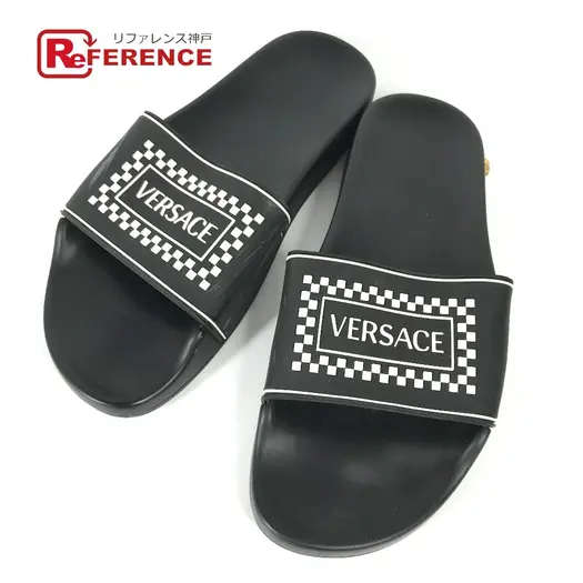 Buy VERSACE shower sandals shoes logo Flat Sandals at Sasom – Authentic and Ready to Ship