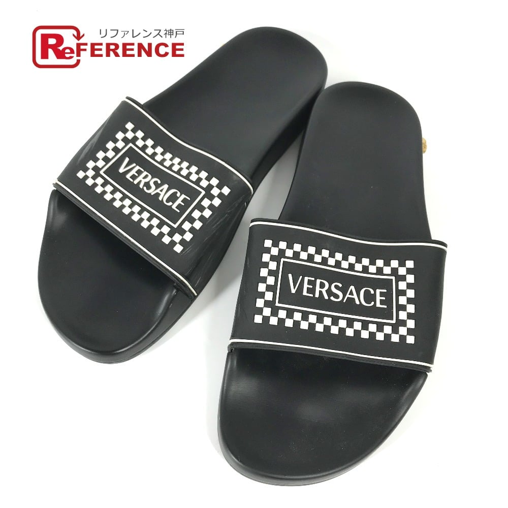 Versace VERSACE shower sandals shoes logo Flat Sandals