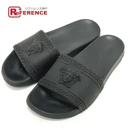 Buy VERSACE slider sandals Medusa Shoes Shower Pool Sandals Sandals rubber Black at Sasom – Authentic and Ready to Ship